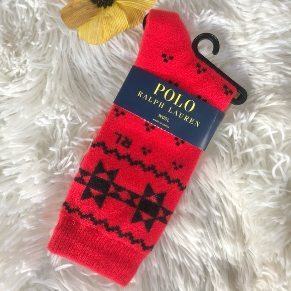 🆕New with tags POLO RALPH LAUREN WOOL LOGO SOCKS - Picture 1 of 5